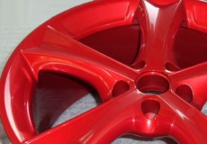 Aluminiumfelge in Rot